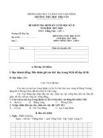 Tải Đề thi học kì 2 lớp 1 môn Tiếng Việt trường tiểu học Thọ Văn, Phú Thọ năm 2017 - 2018 - Đề kiểm tra học kì 2 môn Tiếng Việt lớp 1 có đáp án