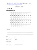 Tải Đề ôn thi học sinh giỏi lớp 5 môn tiếng Anh năm 2019 - 2020 - Đề thi học sinh giỏi môn tiếng Anh 5