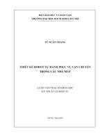 Thiết kế robot tự hành phục vụ vận chuyển trong các nhà máy