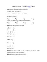 Tải Đề ôn tập học kì 2 môn Toán lớp 4 - Đề 3 - Đề kiểm tra học kì 2 lớp 4 môn Toán