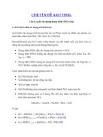 Tải Cho 5,6 gam Fe tác dụng hết với dung dịch HNO3 (dư), sinh ra V lít khí NO2 - Chuyên đề axit Nitric hóa học 11