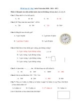 Tải Đề thi học kì 1 lớp 3 môn Toán năm 2020 - 2021 - Đề 2 - Đề thi Toán lớp 3 học kì 1