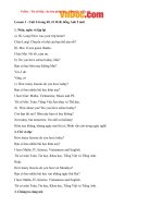Tải Giải bài tập SGK Tiếng Anh lớp 5 Chương trình mới Unit 6: How Many Lessons Do You Have Today? - Để học tốt Tiếng Anh 5 thí điểm