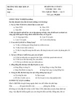 Tải Đề thi học kì 1 môn Lịch sử - Địa lý lớp 4 trường tiểu học Kim An, Hà Nội năm 2015 - 2016 - Đề kiểm tra học kì I môn Lịch sử - Địa lý lớp 4