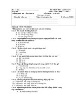 Tải Đề thi học kì 2 môn Khoa học lớp 4 trường tiểu học Tiến Thịnh B năm 2016 - 2017 - Đề kiểm tra học kì 2 môn Khoa học lớp 4 có đáp án