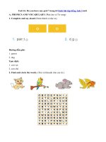 Tải Giải bài tập SBT tiếng Anh lớp 3 chương trình mới Unit 16: Do you have any pets? - Lời giải sách bài tập Tiếng Anh lớp 3 Unit 16