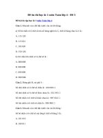 Tải Đề ôn thi học kì 1 môn Toán lớp 4 - Đề 3 - Đề kiểm tra học kì 1 lớp 4 môn Toán