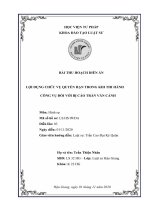 Hồ sơ số  09 diễn án – Lợi dụng chức vụ quyền hạn trong khi thi hành công vụ”đối với bị cáo trần văn cảnh