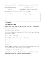 Tải Đề kiểm tra cuối học kì 2 môn Tiếng Việt lớp 4 năm học 2014-2015 trường Tiểu học Sông Nhạn, Đồng Nai - Đề thi cuối học kì II lớp 4 môn Tiếng Việt có đáp án