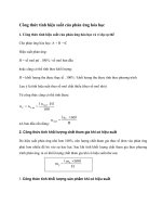 Tải Công thức tính hiệu suất phản ứng hóa học - Phương pháp tính nhanh hiệu suất