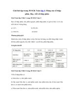 Tải Toán lớp 5 trang 38: Hàng của số thập phân. Đọc, viết số thập phân - Giải bài tập Toán lớp 5