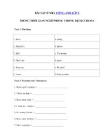 04 - Ôn tập tiếng Anh lớp 2 giữa học kì 2 có đáp án