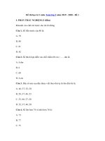 Tải Đề thi học kì 1 môn Toán lớp 2 năm 2019 - 2020 - Đề 1 - Đề kiểm tra học kì 1 môn Toán lớp 2 có đáp án