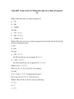 Tải Giải bài tập SBT Toán 6 bài 15: Phân tích một số ra thừa số nguyên tố - Giải bài tập môn Toán Đại số lớp 6