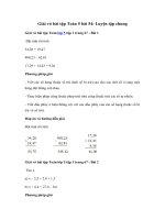 Tải Giải vở bài tập Toán 5 bài 54: Luyện tập chung - Giải vở bài tập Toán 5 tập 1