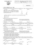 Tải Đề thi giữa học kì 2 lớp 10 môn Vật lý năm 2018 - 2019 trường THPT Ngô Quyền - Hải Phòng - Đề kiểm tra giữa kì 2 môn Vật lý lớp 10 có đáp án