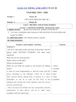 Tải Giáo án tiếng Anh lớp 9 Tuần 20 sách mới - Giáo án điện tử môn tiếng Anh 9 theo tuần