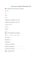 Tải Đề Toán lớp 1 kì 2 năm 2019 - 2020 có đáp án - Đề 5 - Đề thi cuối học kì 2 lớp 1