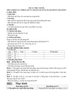 Tải Giáo án Công nghệ 12 bài 12: Thực hành - Điều chỉnh các thông số của mạch tạo xung đa hài dùng Tranzito - Giáo án điện tử Công nghệ 12