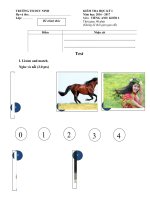 Tải Đề thi học kỳ 1 môn tiếng Anh lớp 2 trường Tiểu học Duy Ninh, Quảng Ninh năm học 2016 - 2017 có đáp án - Đề kiểm tra học kỳ 1 môn tiếng Anh lớp 2 có đáp án