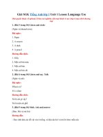 Tải Giải Tiếng Anh lớp 1 Unit 1 Lesson Language Use SGK - Sách Cánh Diều Tiếng Anh lớp 1 Unit 1: My school