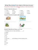 Tải Bài tập Tiếng Anh lớp 5 Unit 4 nâng cao: Did you go to the party? - Tổng hợp bài tập Unit 4 tiếng Anh lớp 5 có đáp án