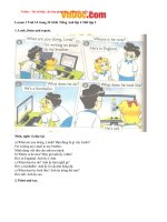 Tải Giải bài tập SGK Tiếng Anh lớp 4 Chương trình mới Unit 14: What does he look like? - Để học tốt Tiếng Anh 4 thí điểm