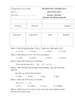 Tải Đề kiểm tra học kì 2 môn Toán lớp 5 trường Tiểu học số 2 Ân Đức, Bình Định - Đề thi cuối học kì 2 môn Toán lớp 5 có đáp án