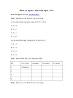 Tải Đề ôn thi học kì 1 môn Toán lớp 4 - Đề 5 - Đề kiểm tra học kì 1 lớp 4 môn Toán