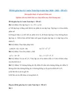 Tải Đề thi giữa học kì 1 môn Toán lớp 6 năm 2020 - 2021 - Đề số 1 - Đề kiểm tra giữa học kì 1 lớp 6