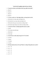 Tải Câu hỏi trắc nghiệm môn tin học căn bản - Bộ câu hỏi trắc nghiệm môn tin học căn bản có đáp án