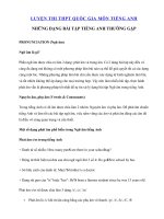 Tải 25 dạng bài Tiếng Anh chắc chắn xuất hiện trong đề thi THPT Quốc gia - Luyện thi THPT Quốc Gia năm 2019 môn Tiếng Anh