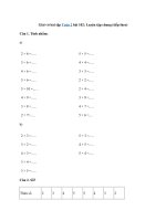 Tải Giải vở bài tập Toán 2 bài 102: Luyện tập chung (tiếp theo) - Giải vở bài tập Toán 2 tập 2