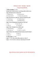 Tải Đề kiểm tra học kì 2 môn Địa lý lớp 5 năm 2014 trường tiểu học Bình Phú, Quảng Ngãi - Đề thi học kì 2 môn Địa lớp 5 có đáp án