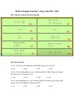 Tải Bộ đề thi Violympic Toán lớp 7 năm 2015 - 2016 - Đề thi giải Toán qua mạng lớp 7 có đáp án