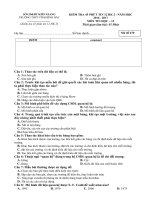 Tải Đề kiểm tra 45 phút học kì 2 môn Tin học lớp 12 trường THPT Vĩnh Bình Bắc, Kiên Giang năm học 2016 - 2017 - Đề thi giữa học kì II môn Tin lớp 12 có đáp án