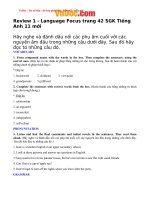 Tải Giải bài tập SGK Tiếng Anh lớp 11 Chương trình mới Review 1 - Để học tốt Tiếng Anh 11 Thí điểm