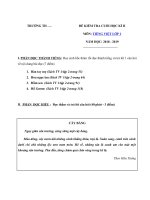 Tải Đề thi học kì 2 lớp 1 môn Tiếng Việt năm học 2018 - 2019 - Đề 2 - Đề thi môn Tiếng Việt lớp 1 học kỳ 2 theo Thông tư 22