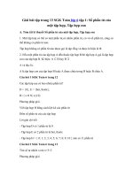 Tải Giải Toán lớp 6 bài 4: Số phần tử của một tập hợp, Tập hợp con - Giải bài tập Toán lớp 6 trang 13