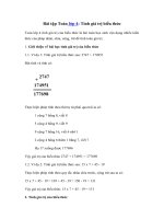 Tải Bài tập Tính giá trị biểu thức lớp 4 - Tính giá trị biểu thức cơ bản và nâng cao