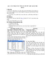 Tải Giáo án môn Tin học lớp 12 bài 40 - Các thao tác với cơ sở dữ liệu quan hệ