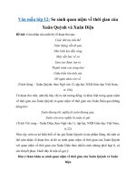 Tải So sánh quan niệm về thời gian của Xuân Quỳnh và Xuân Diệu - Bài văn mẫu lớp 12 hay