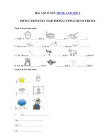 04 - Ôn tập tiếng Anh lớp 2 giữa học kì 2 có đáp án