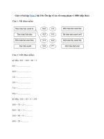 Tải Giải vở bài tập Toán 2 bài 156: Ôn tập về các số trong phạm vi 1000 (tiếp theo) - Giải vở bài tập Toán 2 tập 2