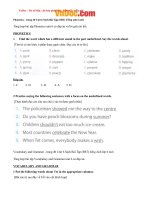 Tải Giải bài tập SBT Tiếng Anh lớp 6 chương trình mới Unit 6: Out Tet Holiday - Lời giải sách bài tập Tiếng Anh lớp 6 Unit 6