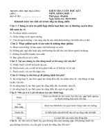 Tải Đề kiểm tra cuối học kì 1 môn Khoa học lớp 4 năm học 2014 - 2015 trường Tiểu học Đại Lãnh 2, Khánh Hòa - Đề thi học kì I lớp 4 môn Khoa học có đáp án