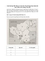 Tải Giải bài tập SBT Địa lý 12 bài 39: Vấn đề khai thác lãnh thổ theo chiều sâu ở Đông Nam Bộ - Để học tốt môn Địa lý lớp 12