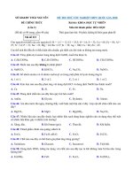 Tải Đề thi thử tốt nghiệp THPT năm 2020 môn Hóa Sở GD&ĐT Thái Nguyên lần 2 - Đề thi thử THPT quốc gia 2020 môn Hóa có đáp án