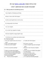 Tải Ôn tập tiếng Anh lớp 5 Unit 7 How do you learn English? - Bài tập tiếng Anh 5 theo từng Unit có đáp án