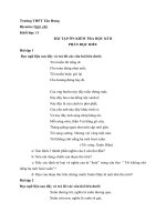 Tải Bài tập ôn thi học kì 2 môn Ngữ văn lớp 11 phần đọc - hiểu - Bài tập đọc hiểu môn Ngữ văn lớp 11 HK2